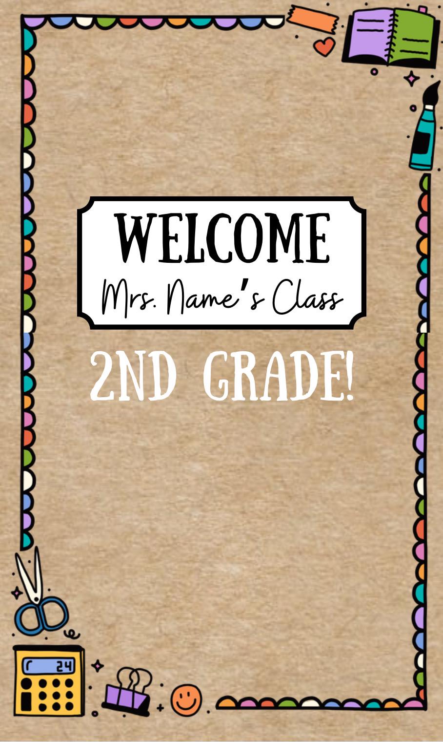 Welcome Back to School Banner – Customizable Hand-painted 5x3 Classroom ...