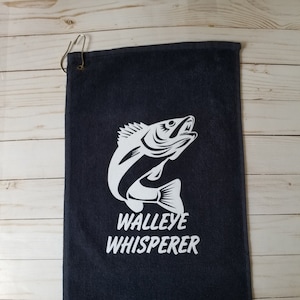 Personalized Fishing Towel, Embroidered by Lindakayscreations. 