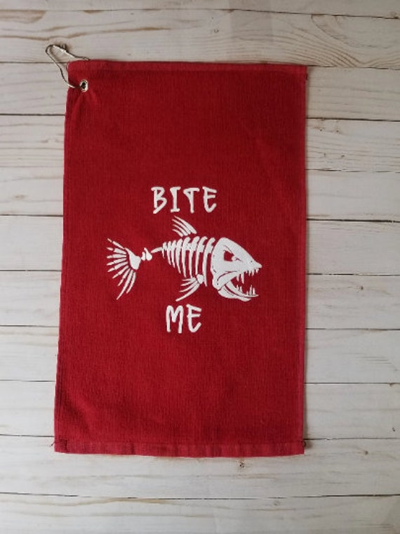 Fishing Towel, Fishing Gift for Men, Fish Accessories, Funny Fishing Gifts,  Cabin Towels, Lake House Boat Accessories, Fishing Gift for Dad 