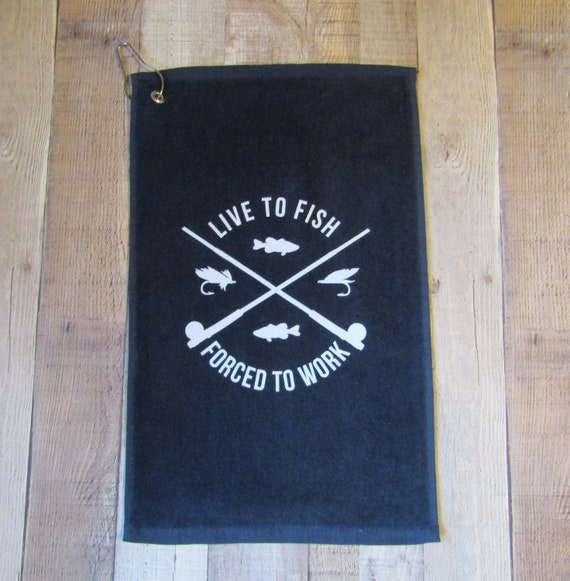 Fishing Towel, Fisherman Accessory, Lake Gifts for Men, Boat Accessories,  Fishing Gift for Dad, Outdoor Gear, Fishing Cabin, Boating Towel 