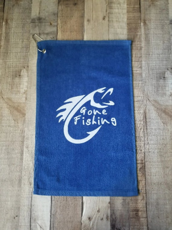 Fishing Towel, Gone Fishing, Boat Accessories, Lake Gifts for Men