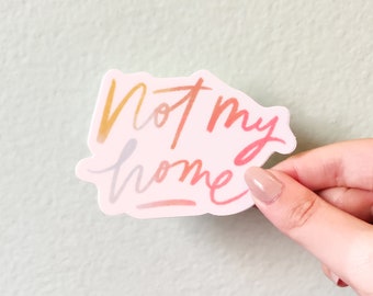 Not My Home Sticker | Bible Stickers | Christian Stickers | Jesus Stickers | God Stickers | Faith Stickers | Waterbottle Stickers