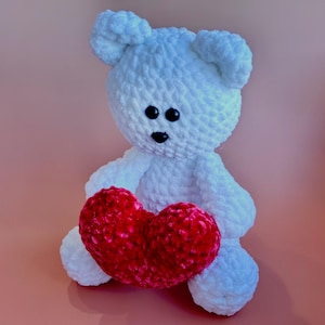Plush teddy bear toy, soft stuffed animal toy, Valentine&#39;s Day gift, Gifts for him, Gift for her, velvet plushies