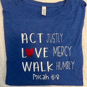 ACT, LOVE, WALK