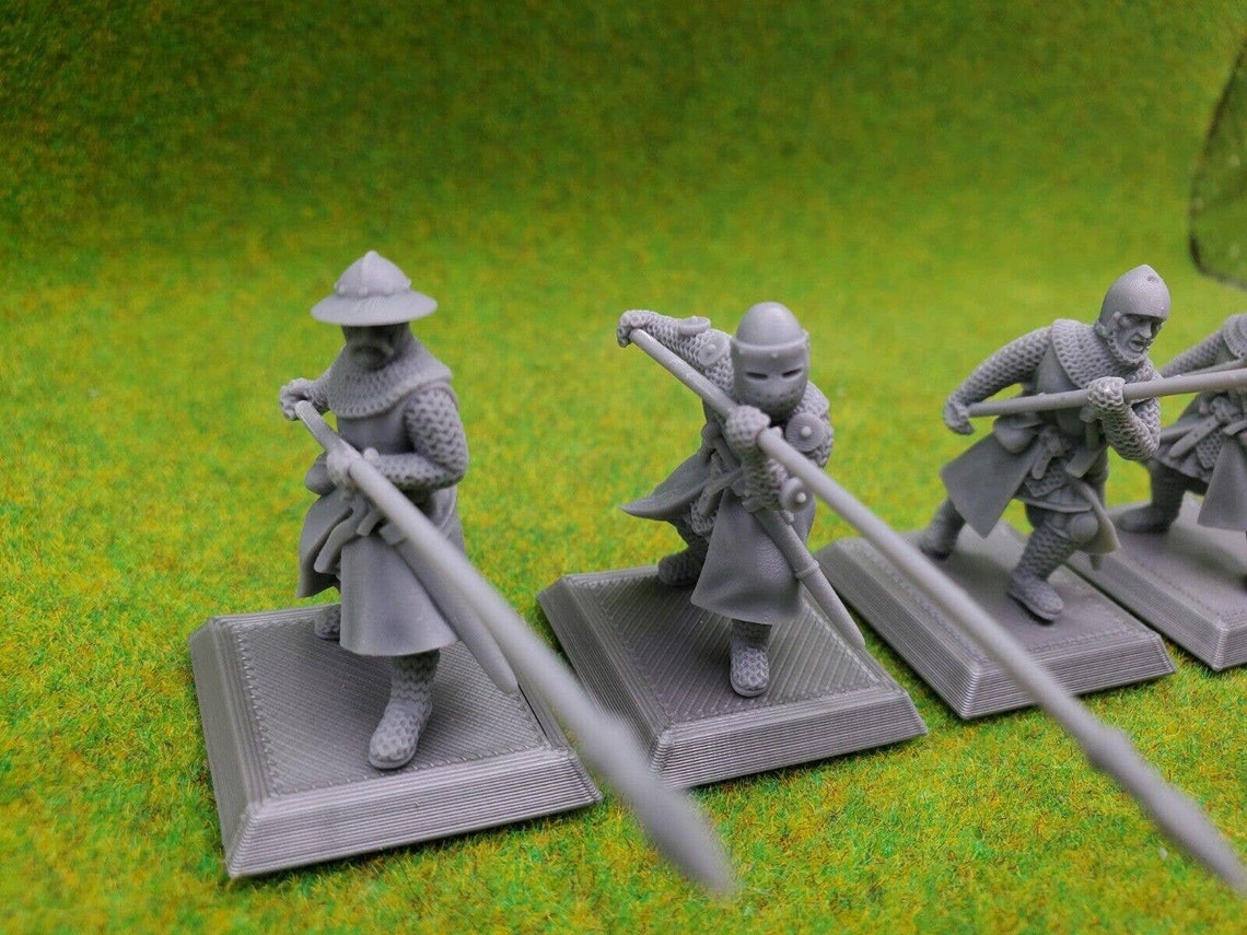 Medbury Miniatures Scottish Pikemen Medieval Wargame Scottish Etsy