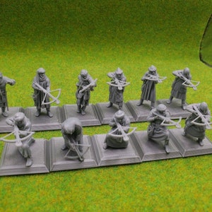 Reconquer Designs Medieval Andalusian Crossbowmen Unit 28mm Tabletop Wargame