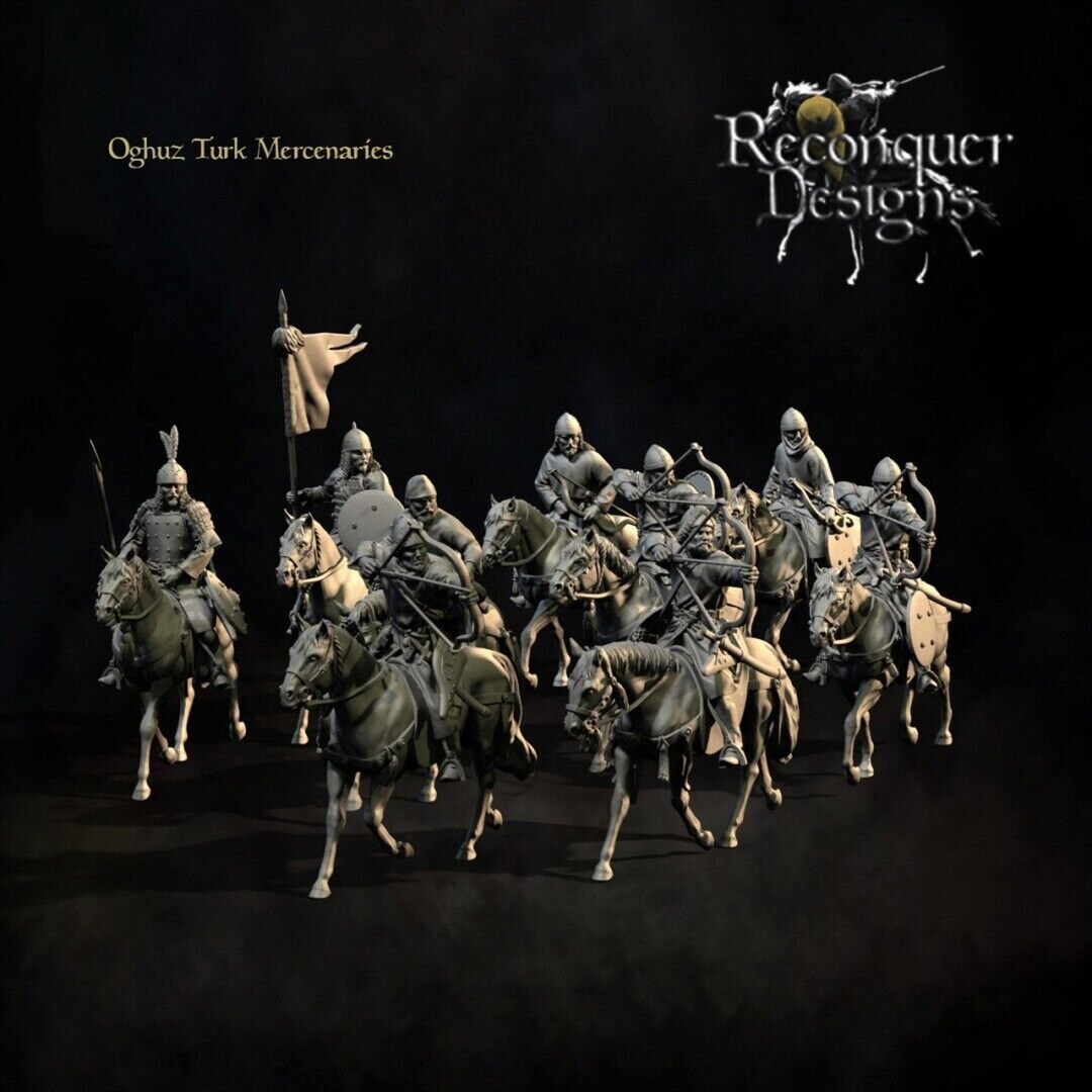 Reconquer Miniature Medieval 28mm Oghuz Turk Horse Archers Tabletop ...