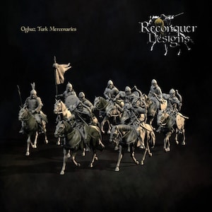 Reconquer Miniature Medieval 28mm Oghuz Turk Horse Archers Tabletop Wargame