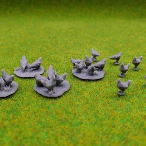 Medieval 28mm Wargame Chicken Farm Village Scatter Reconquer Designs