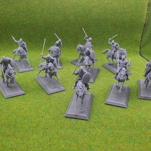 Caballero miniature Medieval Villanos cavalry horsemen 28mm Reconquer