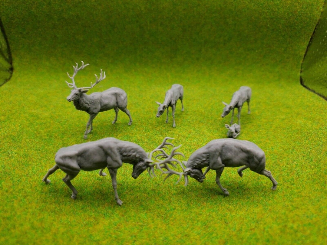 Medieval 28mm Red Deer Stag Wargame Animal Scatter Animal Den