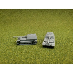 WW2 1/200 Scale German Elefant I Tank Destroyers 3D Printed Unpainted 2 Tanks