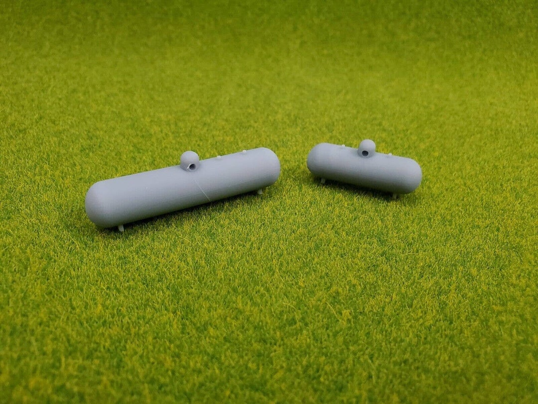 HO Scale Propane Tanks 500 and 1000 Gallon Set of Two Etsy