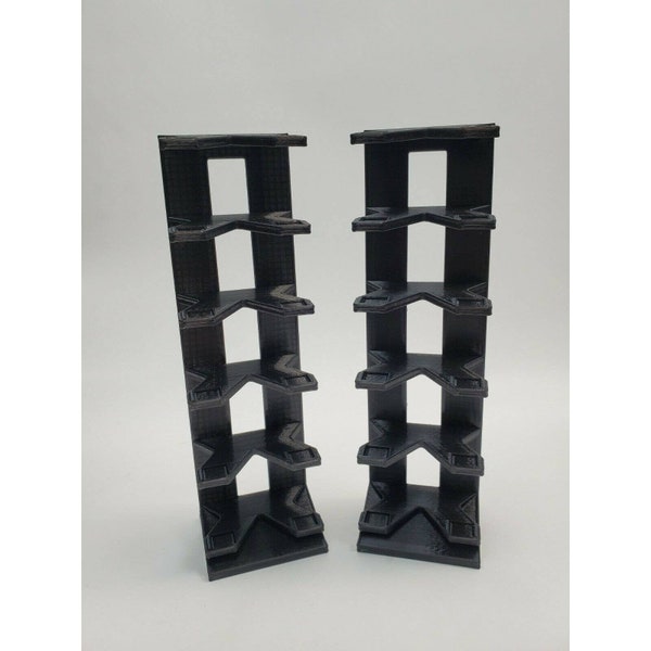 Set of two display stands for Hot Wheels 3D printed hold 6 cars each