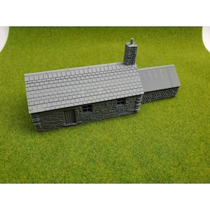 HO scale building Remote Cottage 1:87 scale 3D print