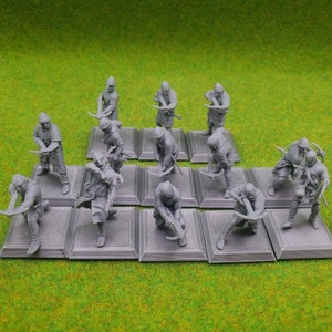 Reconquer Designs Medieval Crossbowmen Unit 28mm Tabletop Wargame