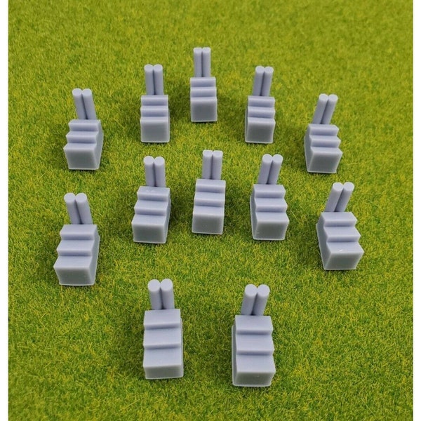3D Printed Replacement Industrial Complexes for Axis and Allies set of 12