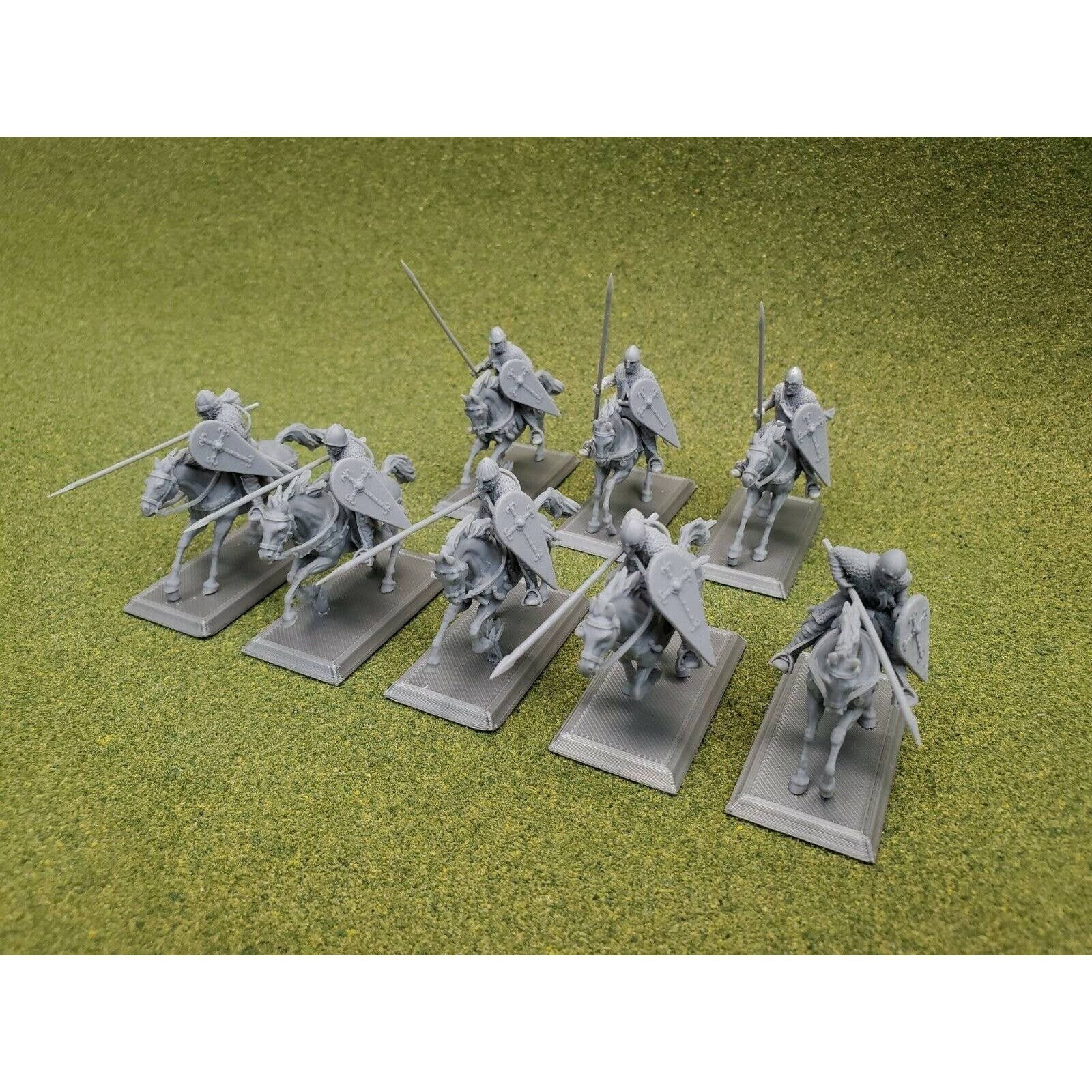 11th Century Knights with lances at up