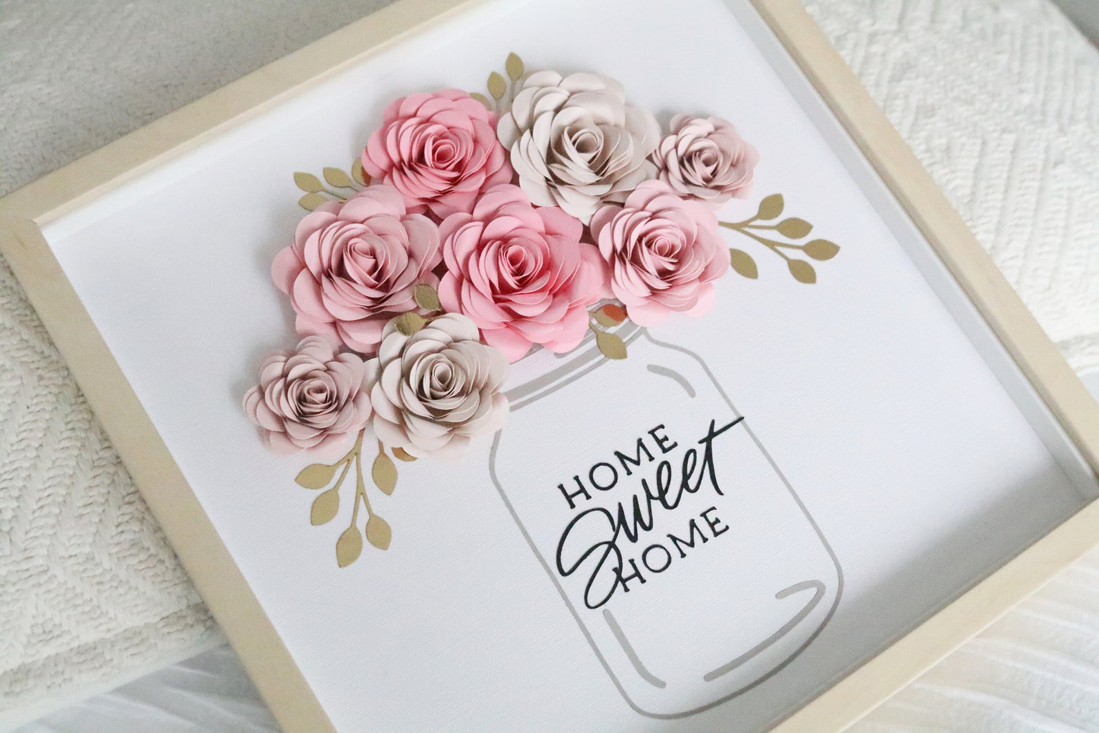 Personalized Shadow Box Rose Shadow Box Mason Jar Flower Etsy Canada