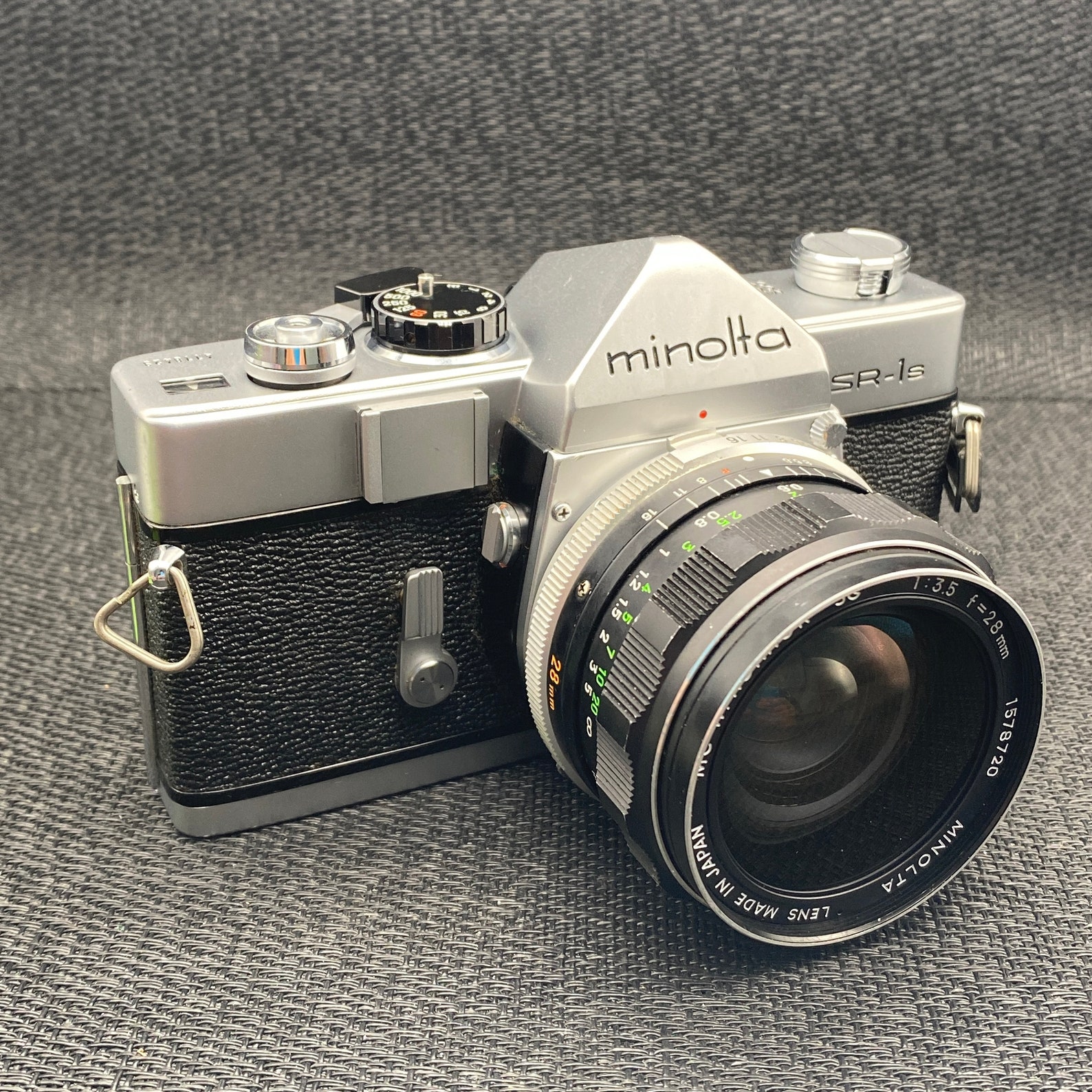 Minolta Sr-1s Film Camera With MC W. Rokkor-sg 1:3.5 F28mm | Etsy
