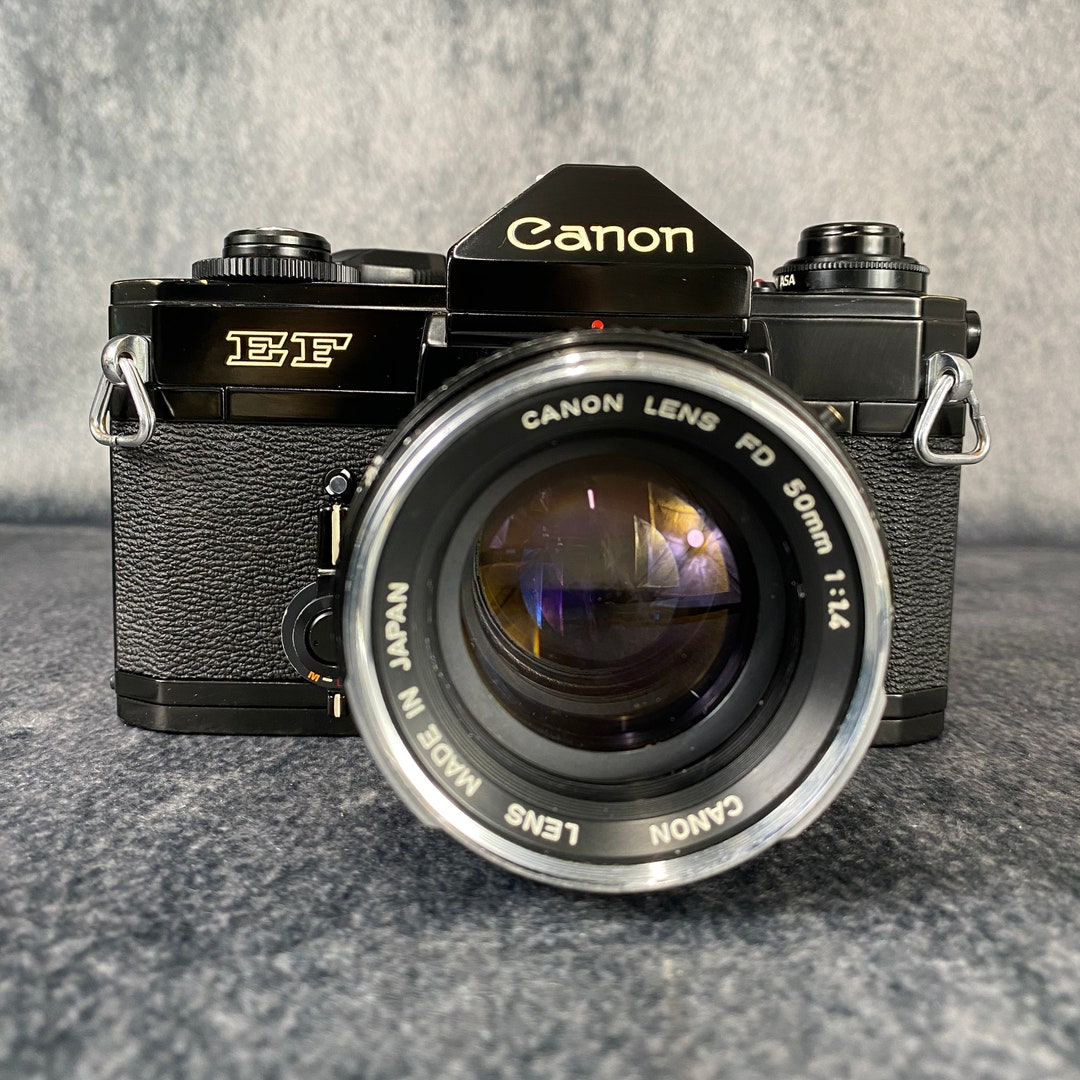 Canon EF Film Camera With FD 50mm 11.4 Lens tjv1394 Etsy