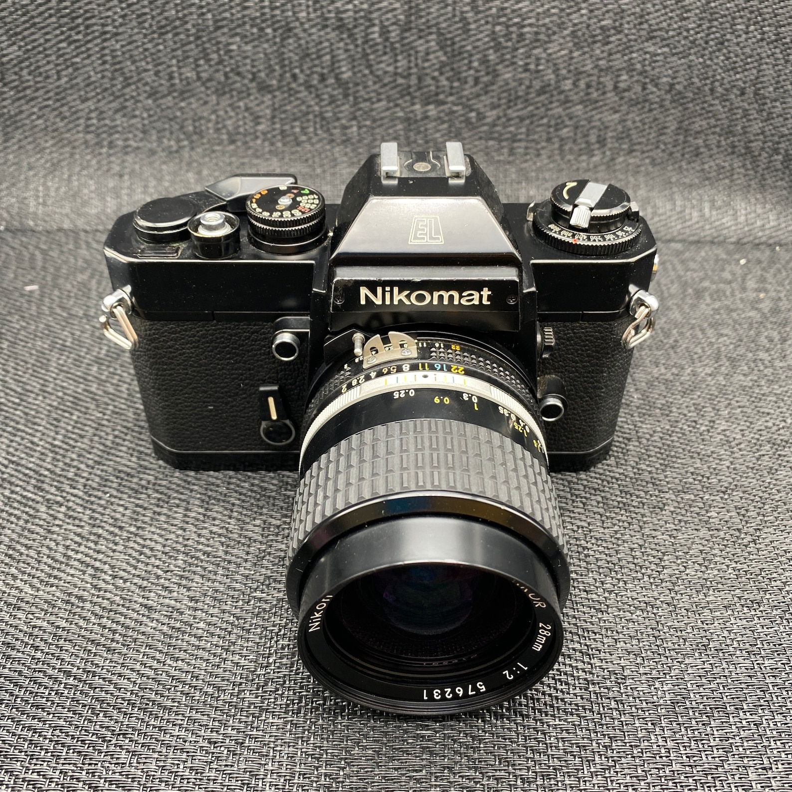 Nikon Nikomat EL Film camera with nikkor 28mm 12 Etsy