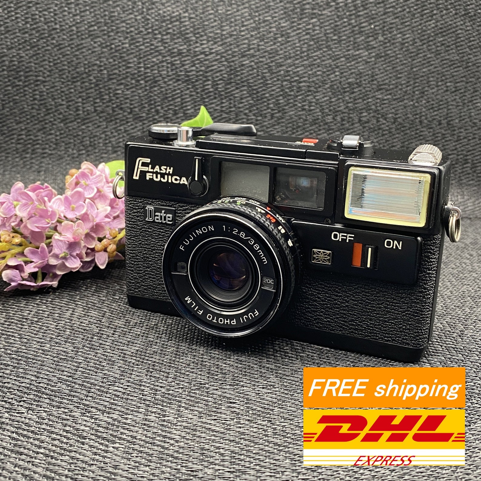 Fuji Excellent Flash Fujica DATE film camera with fujinon Etsy
