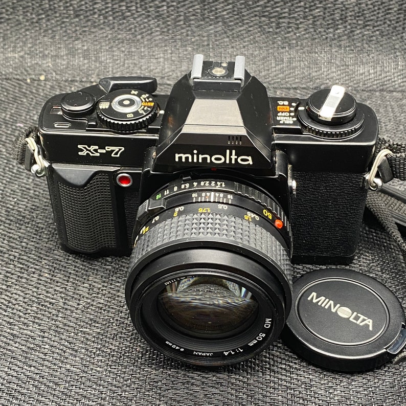 Minolta X7 Film Camera with MD 50MM 11.4 lenstjv425 Etsy