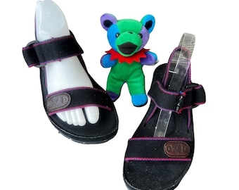 Grateful Dead Dead Tread Leather Sandals Mens 7 Womens 9 Festival Y2K Hippie VTG