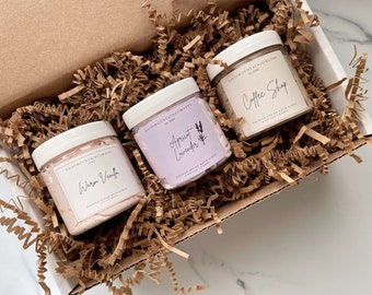 Artisan Whipped Sugar Scrub | Assorted Whipped Sugar Scrub | Gentle Soap | Bundle Gift | Body Scrub | Gift for Her | Self Care Gift