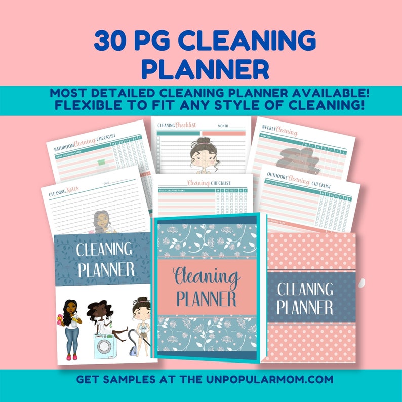 CLEANING CHECKLIST Room-by-room| Cleaning Checklist Printable| Focused ...
