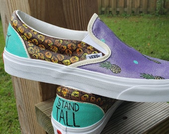 pineapple vans etsy