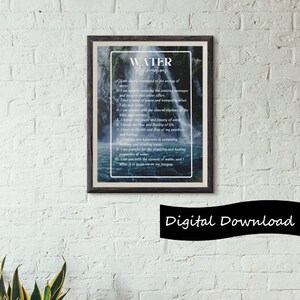 Water Element Affirmations | Digital Download