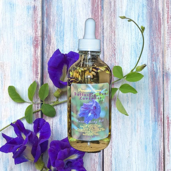 Butterfly Pea Flower Hair Oil Etsy