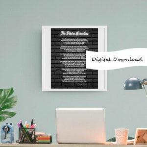 Divine Masculine Poem | Digital Download