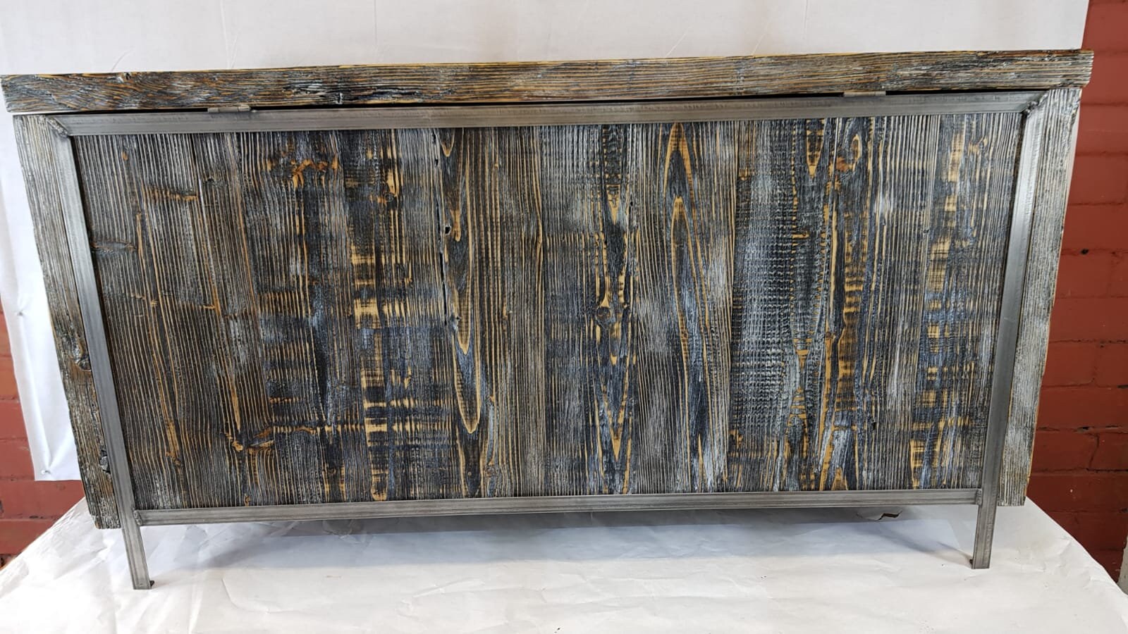 Caja de manta industrial / cofre de almacenamiento con 2 | Etsy