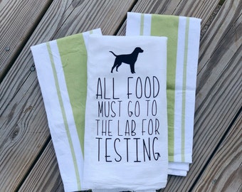 Lab Testing Tea Towel | Flour Sack Towel | Housewarming Gift | Funny Kitchen Towel | Tea Towel Saying | Handmade Gifts | Cotton Tea Towels