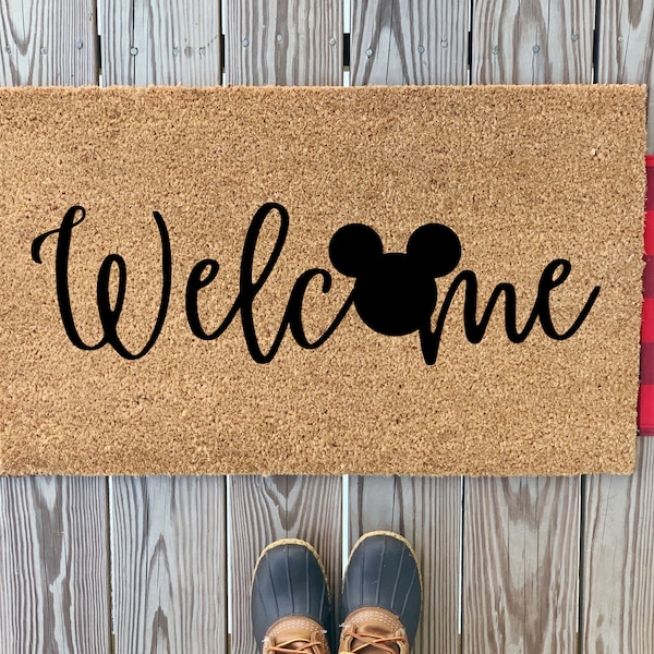 Mickey Mouse Outdoor Doormat Etsy