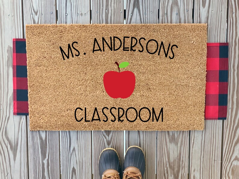 Custom Welcome to My Classroom Doormat Custom Teacher Doormat Cute Classroom Doormat Custom Teacher Gifts Cute Custom Name Doormat image 4