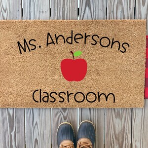 Custom Welcome to My Classroom Doormat Custom Teacher Doormat Cute Classroom Doormat Custom Teacher Gifts Cute Custom Name Doormat image 5