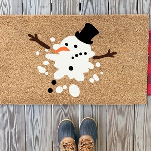 Winter Snow Door Mat by Shutterfly