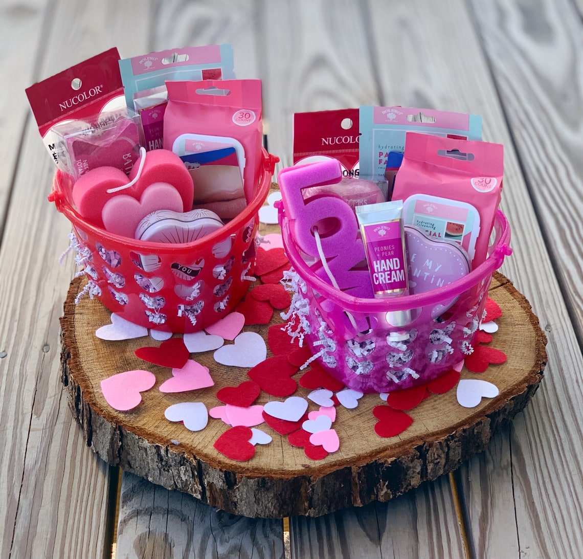 Valentines Day Gift Basket For Her Galentines Day Gift Etsy