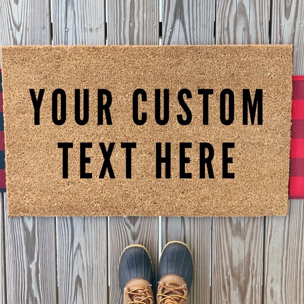 CUSTOM Text Doormat | Custom Welcome Mat | Custom Doormat Gift