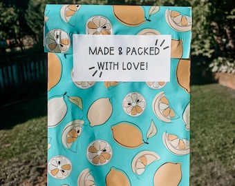 Made and Packed with Love Packaging Stickers | Small Business Packaging Stickers | Thank you for shopping small Stickers | Cute Packaging