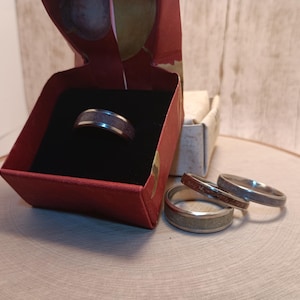 Gemstone Inlay Rings (Thin Band)