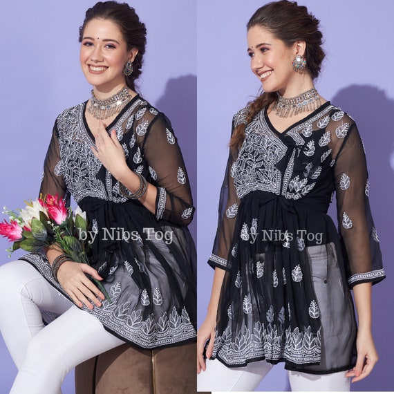 Angrakha short kurti online