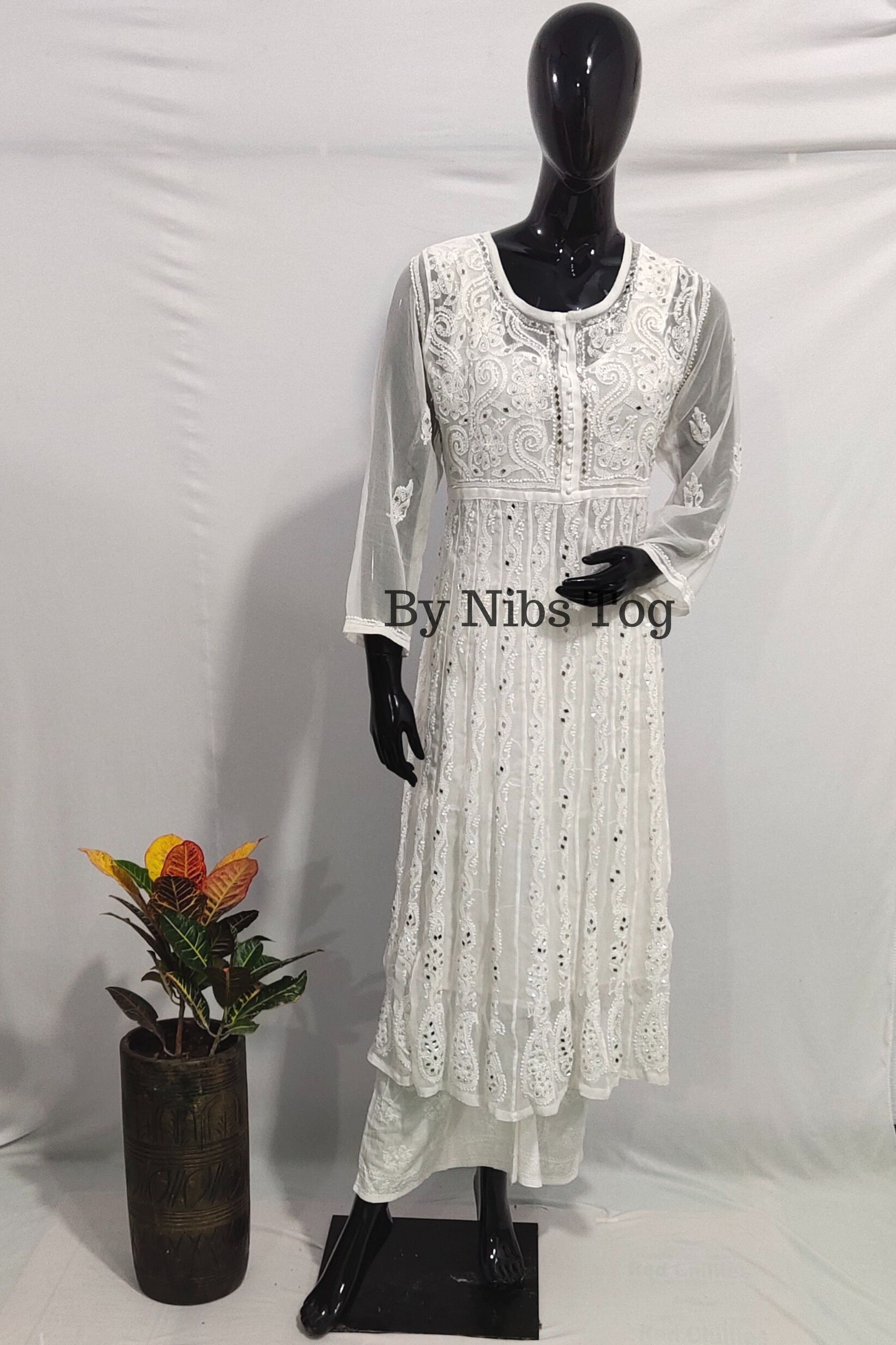 Top 93+ chikankari anarkali kurti online super hot