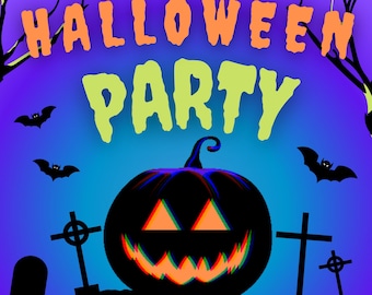 Halloween Pumpkin Style Party Flyer