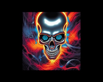 Cyborg Termination Skull Art