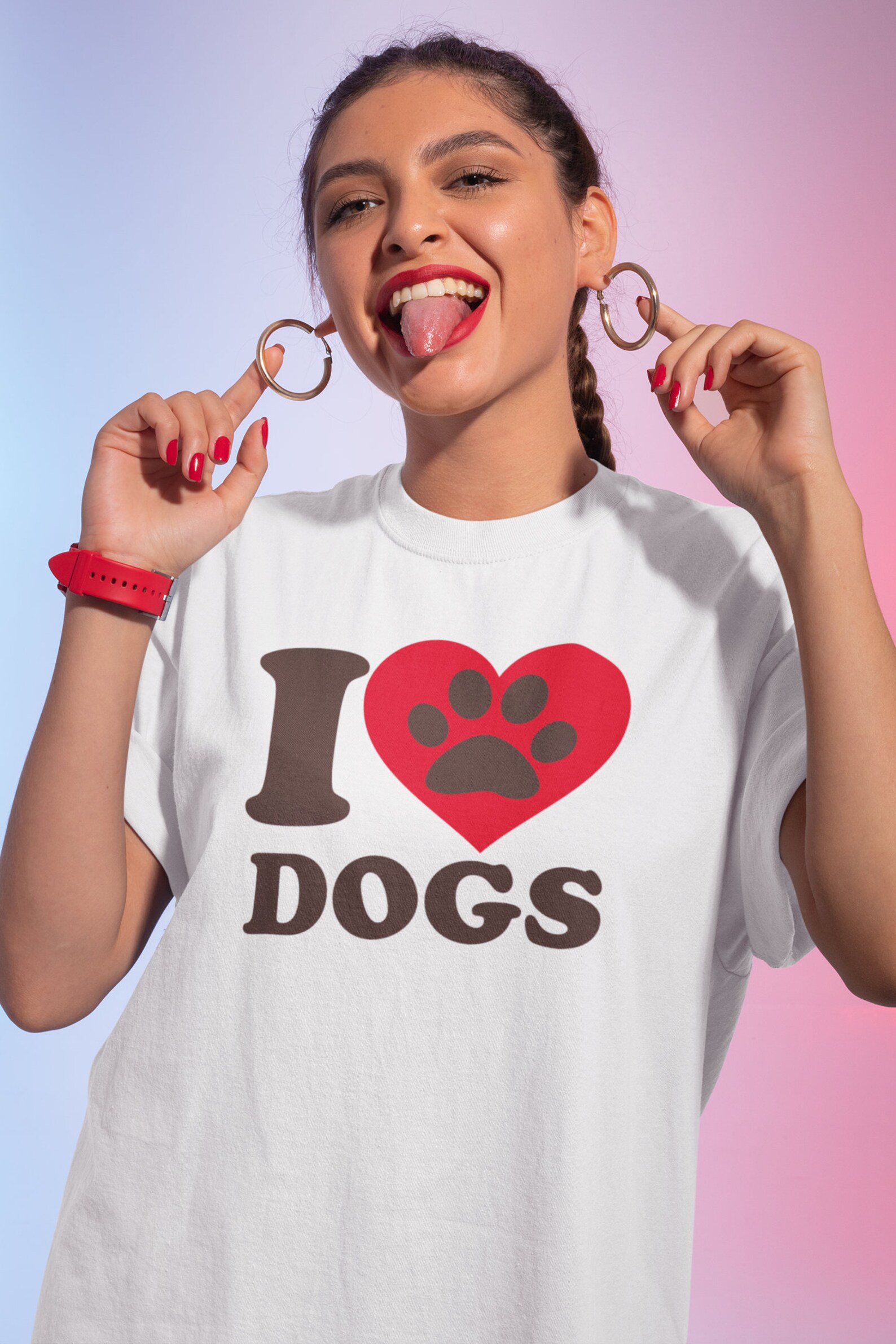 I Love Dogs Unisex White T-Shirt | Etsy